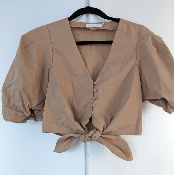 Ellen Top in Camel JONATHAN SIMKHAI STANDARD - Picture 3 of 4